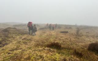 The rescue team found the walkers had become cold and disorientated